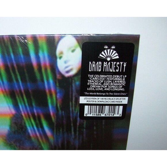 Drab Majesty Careless Vinyl LP Red Splatter Color Record Album Post-Punk Ltd 100 - Picture 2 of 4